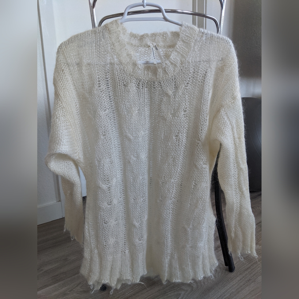 Anthropology Cream Women's Sweater - Picture 10 of 13